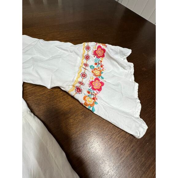 Savanna Jane Boho Festival Western Embroidered Top Women Large Colorful Peasant - Picture 8 of 9